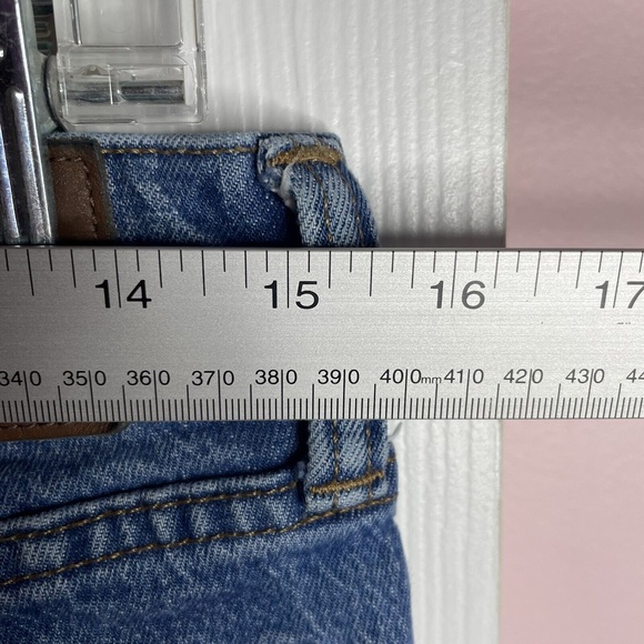 Madewell Jeans Mens 29 X 32 Straight Leg Slim Zip Medium Wash Blue Denim - Picture 6 of 10